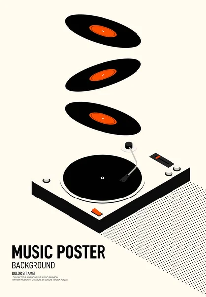 Festiwal muzyczny plakat nowoczesny Vintage styl retro — Wektor stockowy