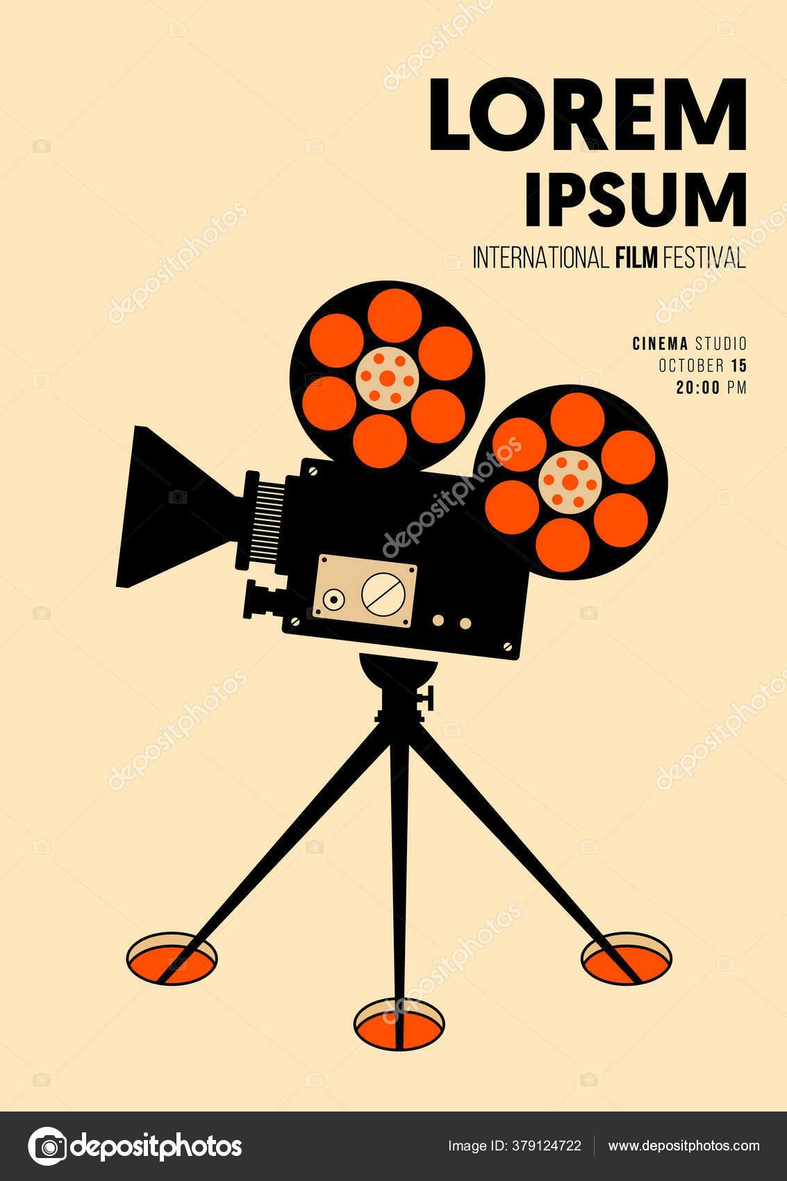 Movie Film Poster Design Template Background Retro Film Camera Design Stock  Vector Image by ©thenatchdl #379124722