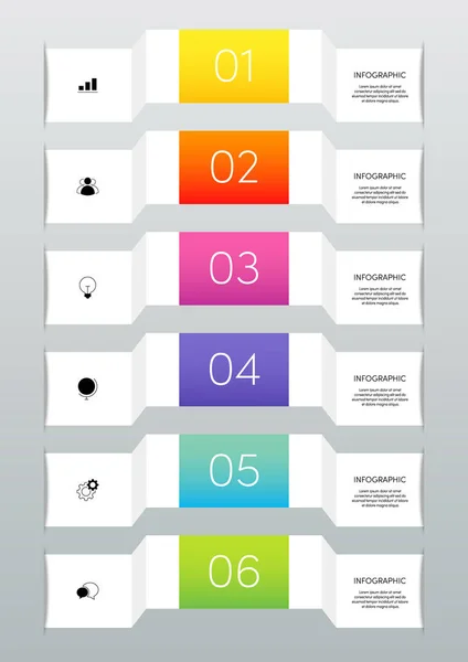 Modelo Negócio Infográfico Moderno Visualização Dados Com Opções Elemento Design — Vetor de Stock