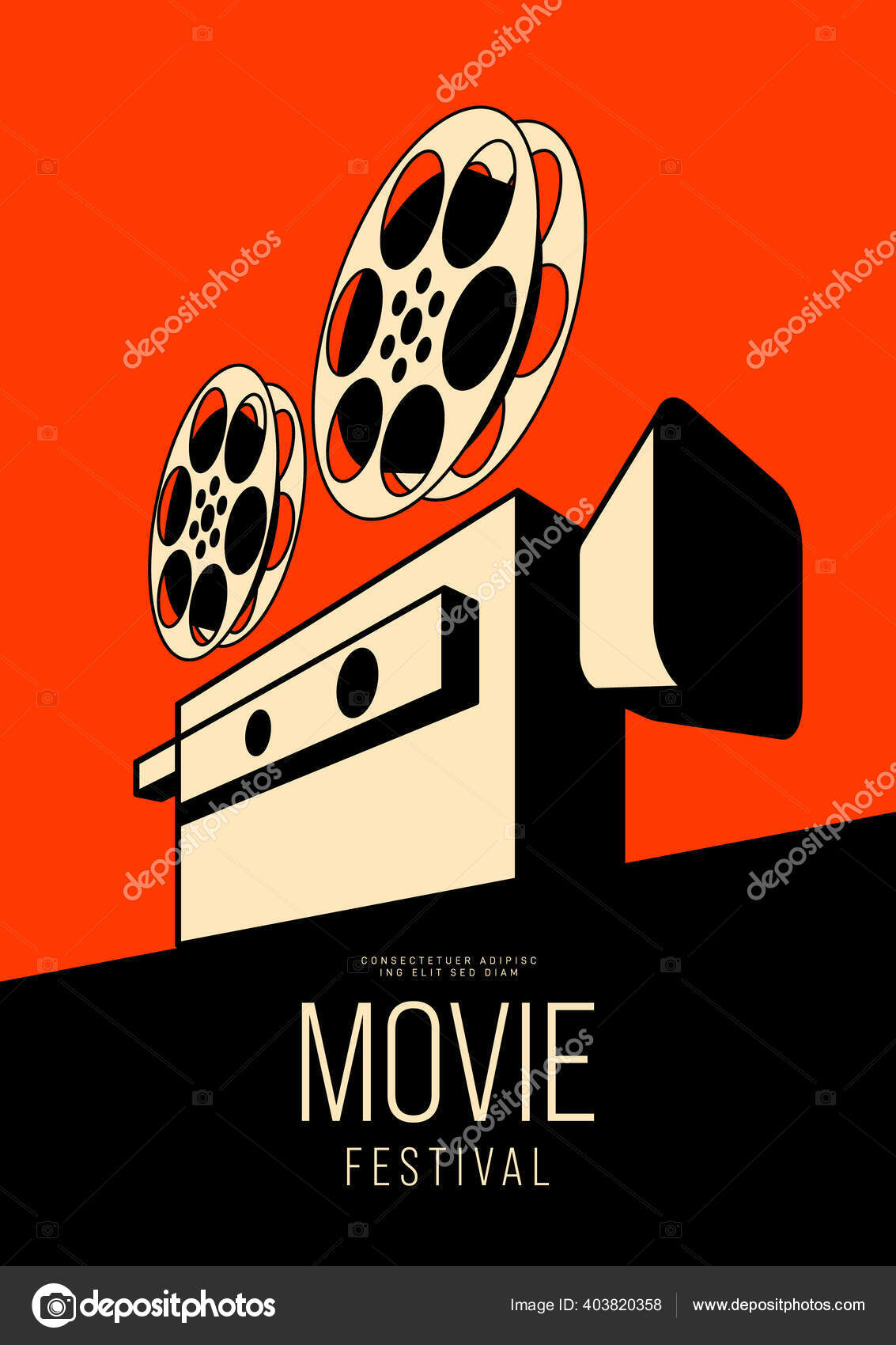 Movie Film Poster Design Template Background Vintage Retro Style Graphic  Stock Vector Image by ©thenatchdl #403820358