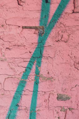 Grunge tuğla duvar pembe renk nötr soyut arka plan boyalı.