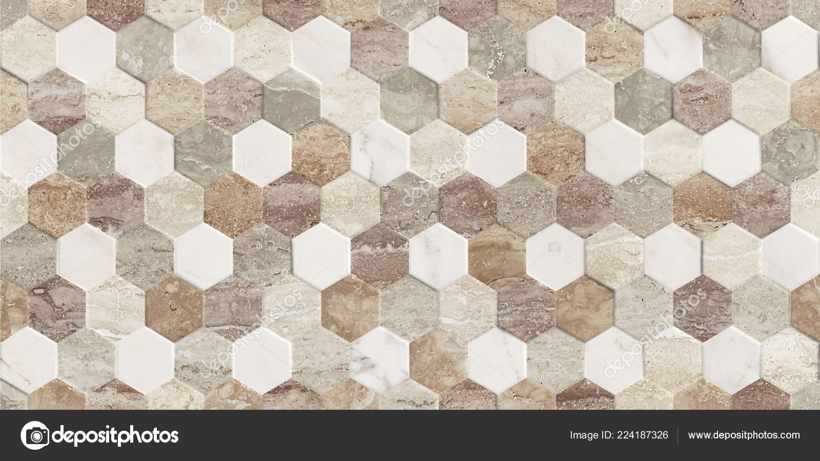 Italian Decorative Seamless Pattern Ceramic Tiles Texture Stock