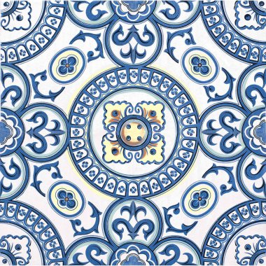 İtalyan Dikişsiz desen arka plan doku ve seramik vurgulayıcı fayans