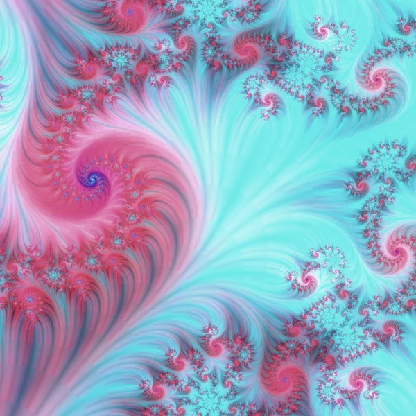 Fraktale Muster. abstrakter digitaler Hintergrund, der auf einem Computer erzeugt wird. — Stockfoto
