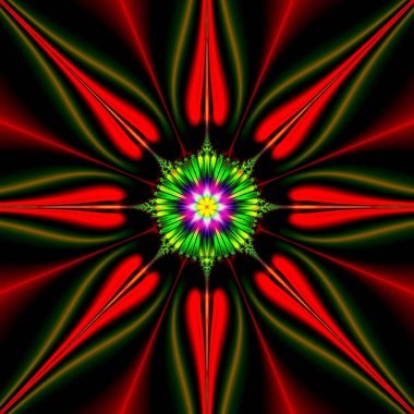 Fraktal desen. Bilgisayarda oluşturulan soyut dijital arka plan.