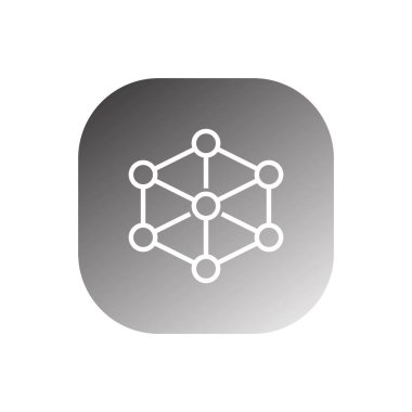 Kimyasal Bileşik Simge vektör şablonu çizim logosu tasarımı