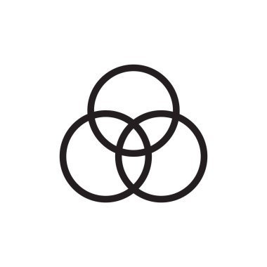 kombinasyon ikon vektör şablonu çizim logo tasarımı