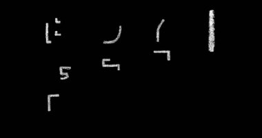 geri okul kavramı, 4 k çözünürlüklü stok video motion grafik animasyon için siyah arka plan üzerine beyaz kalın tebeşir yazı satın 1 al 1 serbest metin