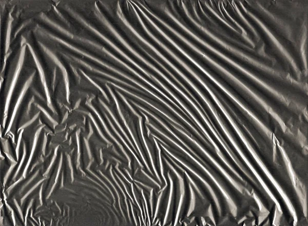 Glänsande Grå Silver Aluminium Skrynklade Wrapping Folie Pappersstruktur För Tapet — Stockfoto