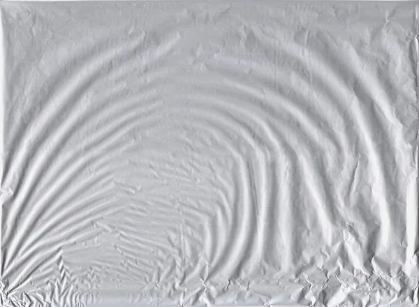 Glänsande Grå Silver Aluminium Skrynklade Wrapping Folie Pappersstruktur För Tapet — Stockfoto