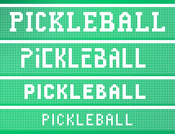 pickleball kare piksel yazı metin. hisse senedi vektör çizim
