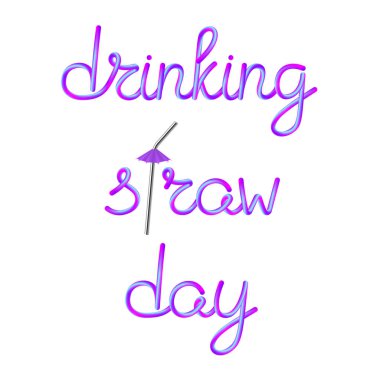 saman gün kaligrafi yazı paslanmaz metal çelik hasır ve menekşe şemsiye, hisse senedi vektör çizim küçük resim içki içme