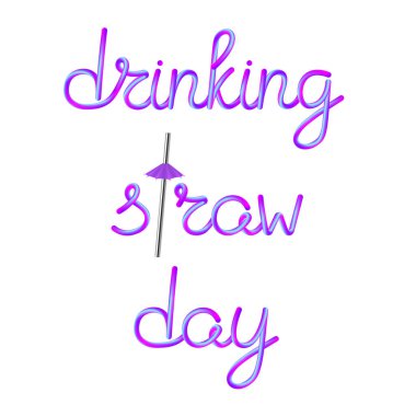 saman gün kaligrafi yazı paslanmaz metal çelik hasır ve menekşe şemsiye, hisse senedi vektör çizim küçük resim içki içme