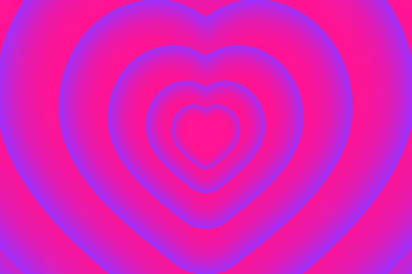 Fondo Brillante Corazón Plástico Moderno Rosa Gradiente Púrpura Protón Stock — Archivo Imágenes Vectoriales