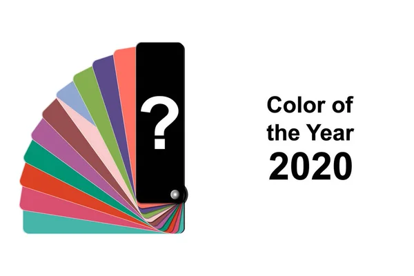 Який колір року 2020 концепція — стоковий вектор