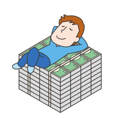 Finansal açıdan başarılı bir adamın tasviri