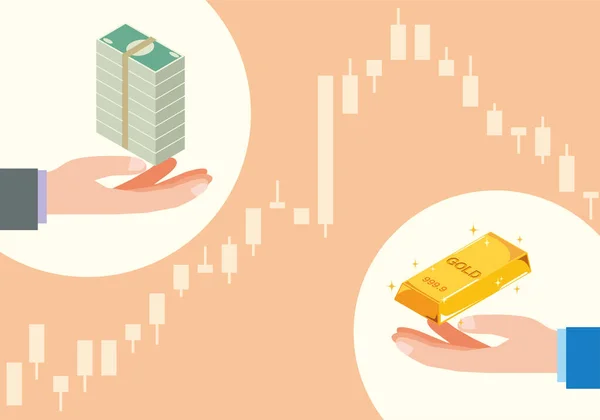 Altın ticaretinin tasviri