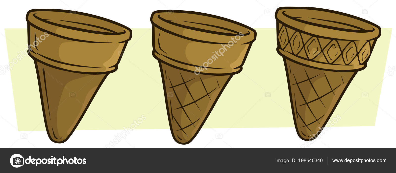  Foto zu Malvorlage Leere Eistüte 