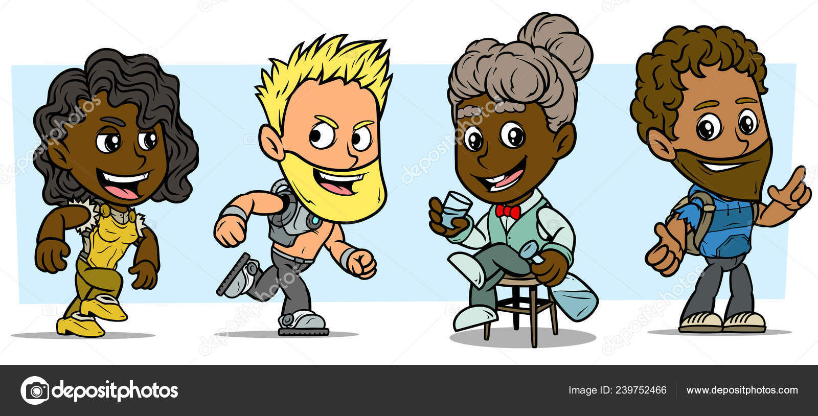 Cartoon funny boy and girl characters. Vol. 12 Stock Vector Image by ©GB_Art #239752466 Cartoon funny boy and girl characters. Vol. 12 Stock Vector Image by ©GB_Art #239752466