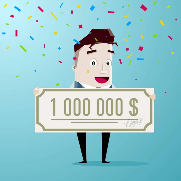 Banka onay için bir milyon dolar tutan adam: loto talihlisi