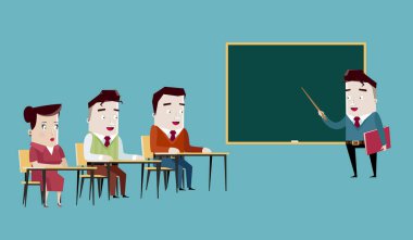 Profesör yetişkin öğrenciler için öğretim