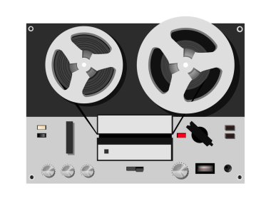 Antika teyp vektör illüstrasyonu