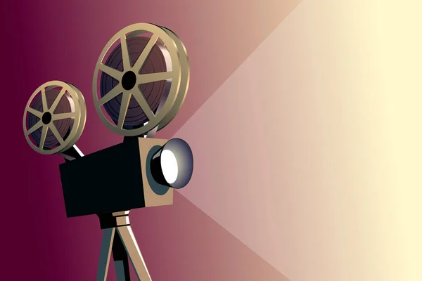 Klasik film projektör vektör çizimi