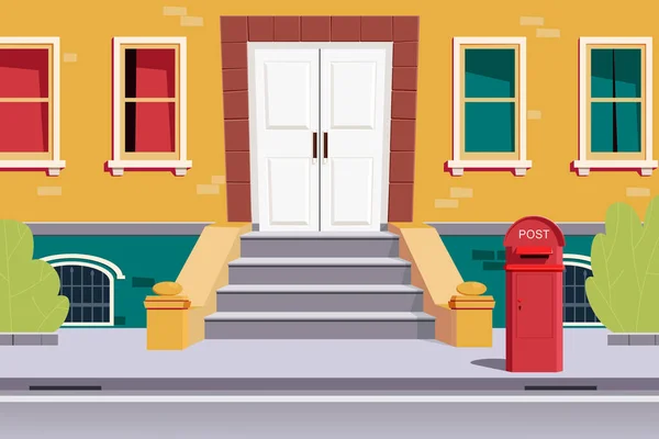Posta kutusu evin önünde.