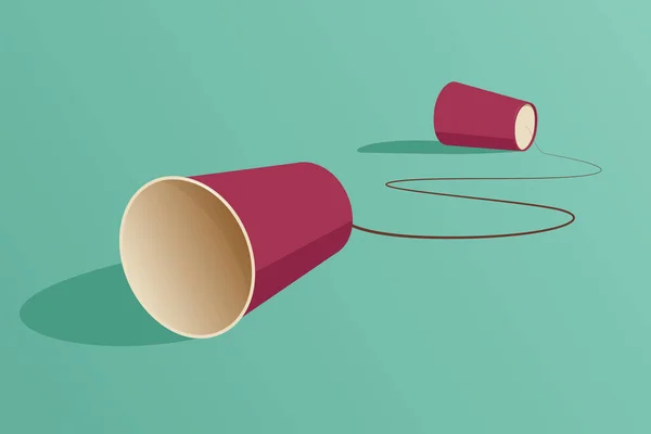 Kağıt bardak telefonu: İletişim konsepti