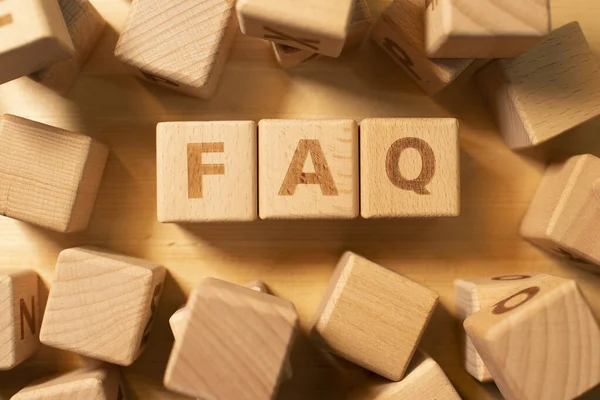 블록으로 Faq — 스톡 사진