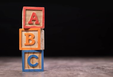 A, B ve C tahta bloklar