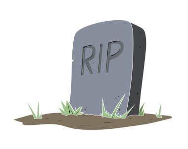 RIP metin ile mezar taşı