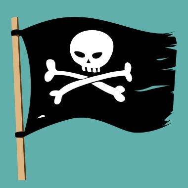 Kurukafa ve Kemikli Korsan bayrağı