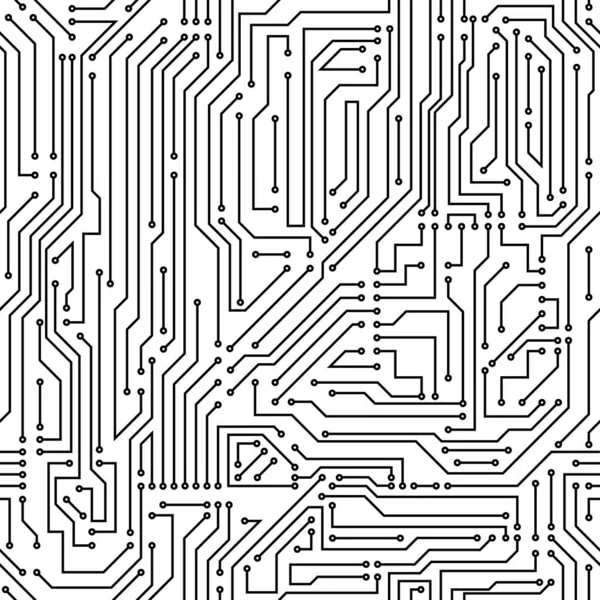 Siyah ve beyaz devre kartı pürüzsüz desen