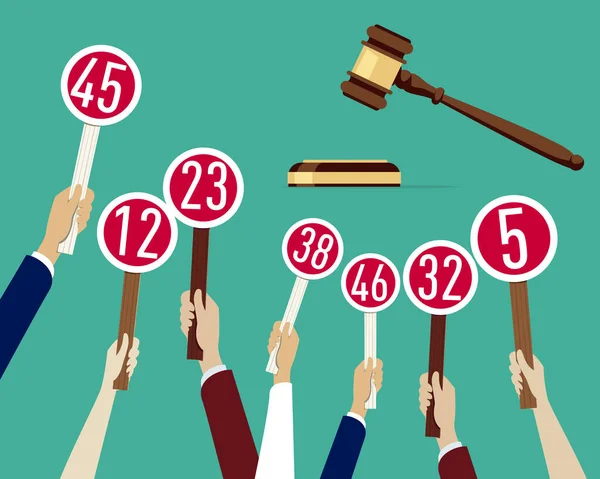 Müzayede konsepti: Rakamlarla el ele tutuşmak