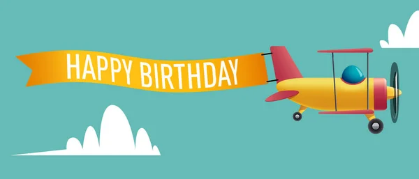 İyi ki doğdun afişi olan uçak 