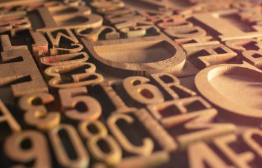 Klasik Harf Baskısı Ahşap Tipi Blokları