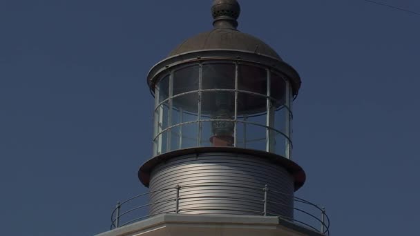 Farol del faro, primer plano . — Vídeo de stock