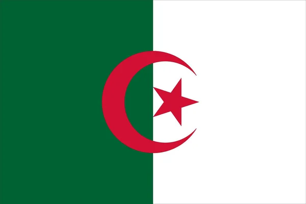 Nationalflagge Von Algerien Hoher Auflösung 6000X9000Px — Stockfoto