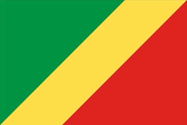 Bandiera Della Repubblica Del Congo Alta Risoluzione 6000X9000Px — Foto Stock