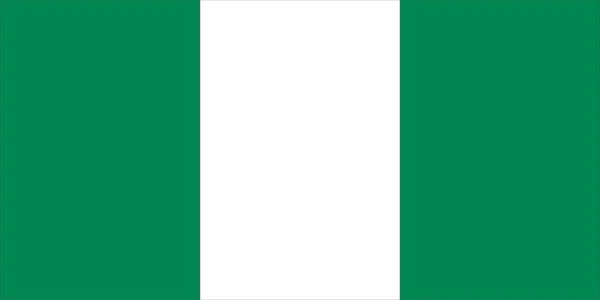 Bandera República Federal Nigeria Alta Resolución 6000X12000Px —  Fotos de Stock