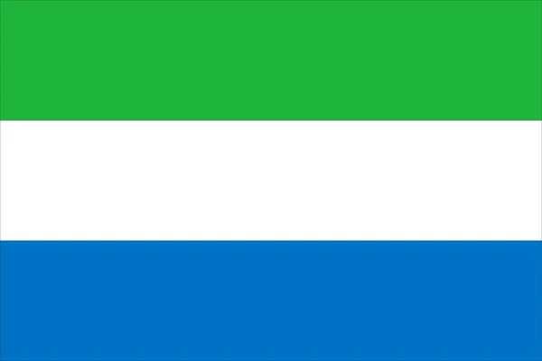 Vlag Van Republiek Sierra Leone Hoge Resolutie 6000X9000Px — Stockfoto