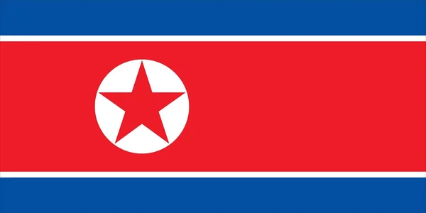 Bandeira Coreia Norte Alta Resolução 6000X12000Px — Fotografia de Stock