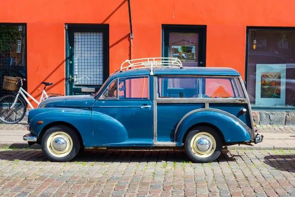 Κοπεγχάγη Δανία Ιουλίου 2018 Όμορφο Παλιό Αυτοκίνητο Στο Δρόμο Κοπεγχάγη — Φωτογραφία Αρχείου