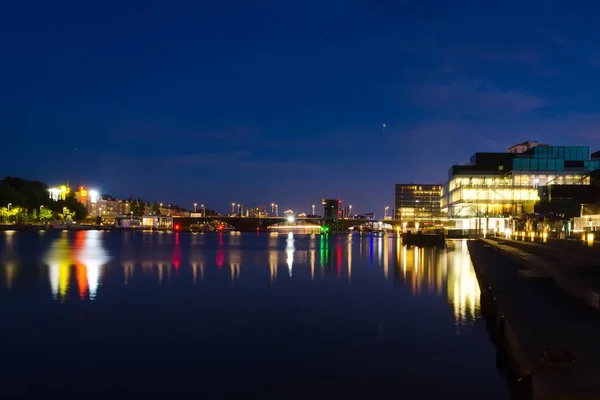 Beautiful Night View Architecture Copenhagen City Landscape Travels — Stock Photo, Image