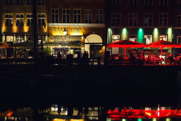 Kopenhagen Dänemark Juli 2018 Schöne Nacht Blick Auf Die Architektur — Stockfoto