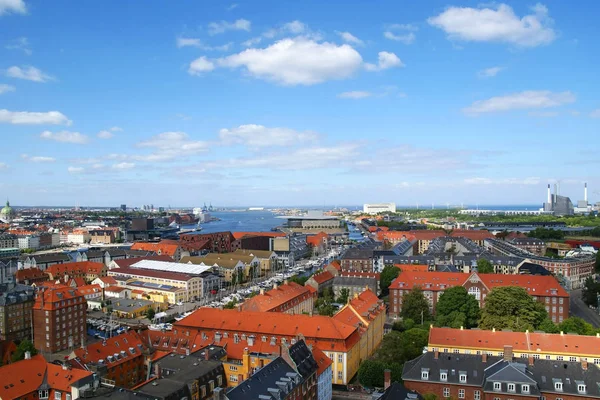Vista superior de la hermosa arquitectura de Copenhague. Dinamarca. Arquitectura . — Foto de Stock