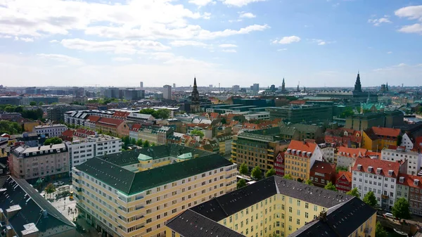 哥本哈根美丽的建筑的顶部视图。丹麦。建筑. — 图库照片