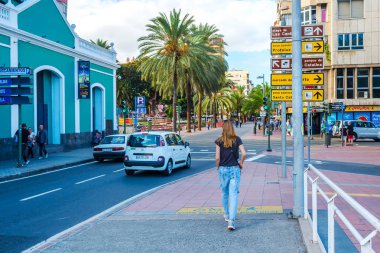 Gran Canaria. İspanya. 2 Aralık 2018. Gran Canaria güzel mimarisi. İspanya.
