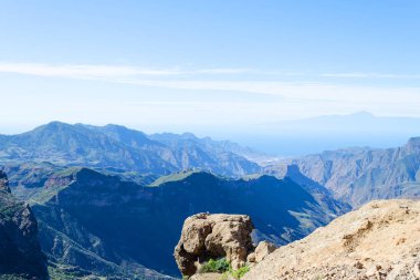 Dağların güzel manzara. Grand Canaria. İspanya. Seyahat eder. Geri kalan.